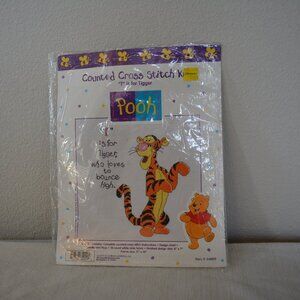 1996 Vintage T is for Tigger Vintage Pooh Bear Friend Cross Stitch PATTERN ONLY